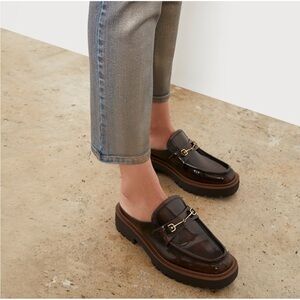 Sam Edelman Lennon Loafer Mule Chestnut 6